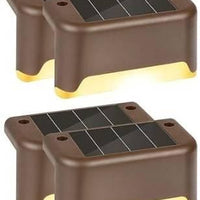 Solar Deck Lights Outdoor (Pack Of 4)
