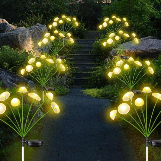 5 Watt 8 LED Solar Mushroom Garden Solar Light (Pack of 2)