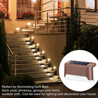 Solar Deck Lights Outdoor (Pack Of 4)
