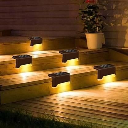 Solar Deck Lights Outdoor (Pack Of 4)